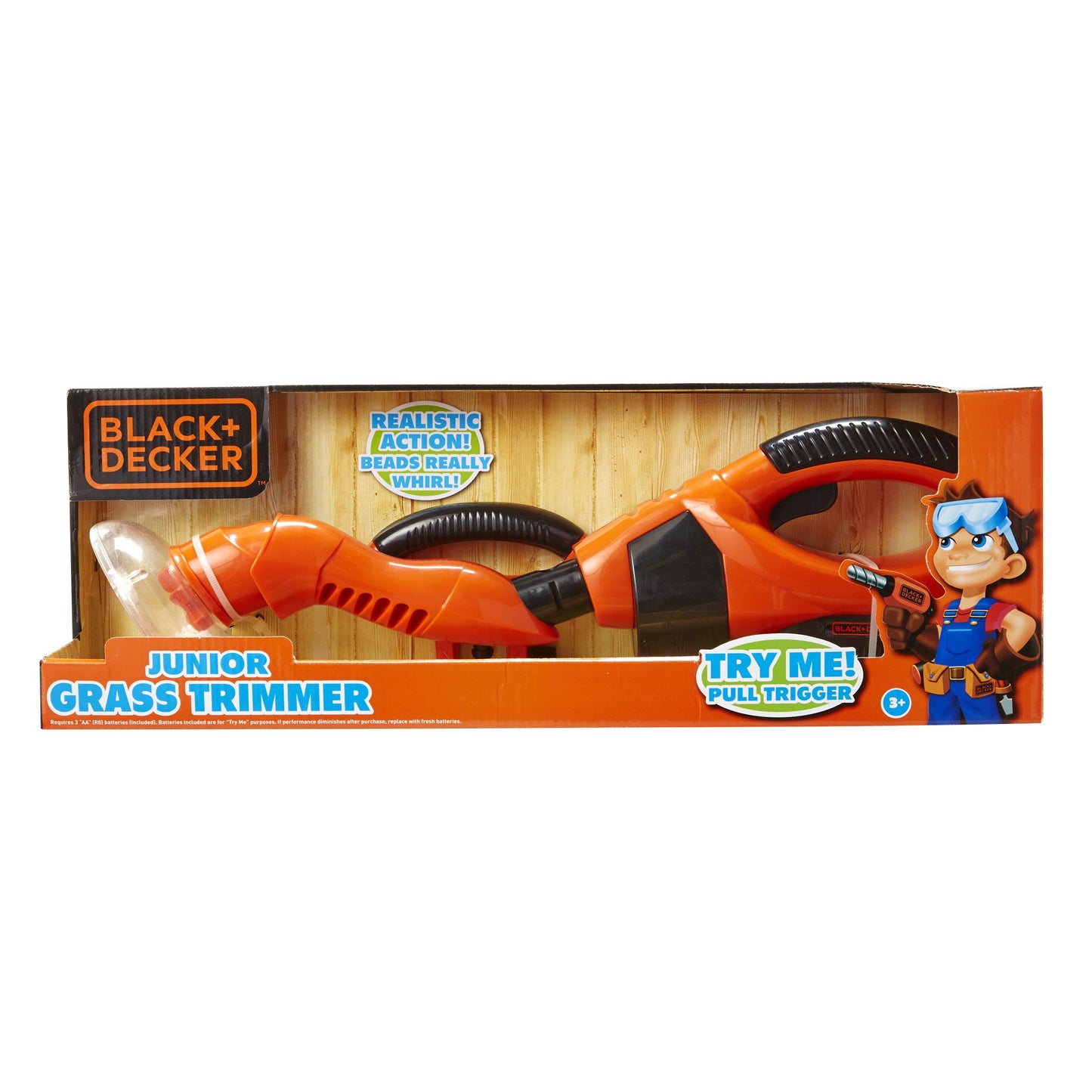 Black + Decker Jr. Grass Trimmer Kids Outdoor Yard Play Tools