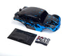 SummitLink Custom Body Muddy Blue Over Black Compatible for 1/10 Scale RC Car or Truck (Truck not Included) STB-BB-01