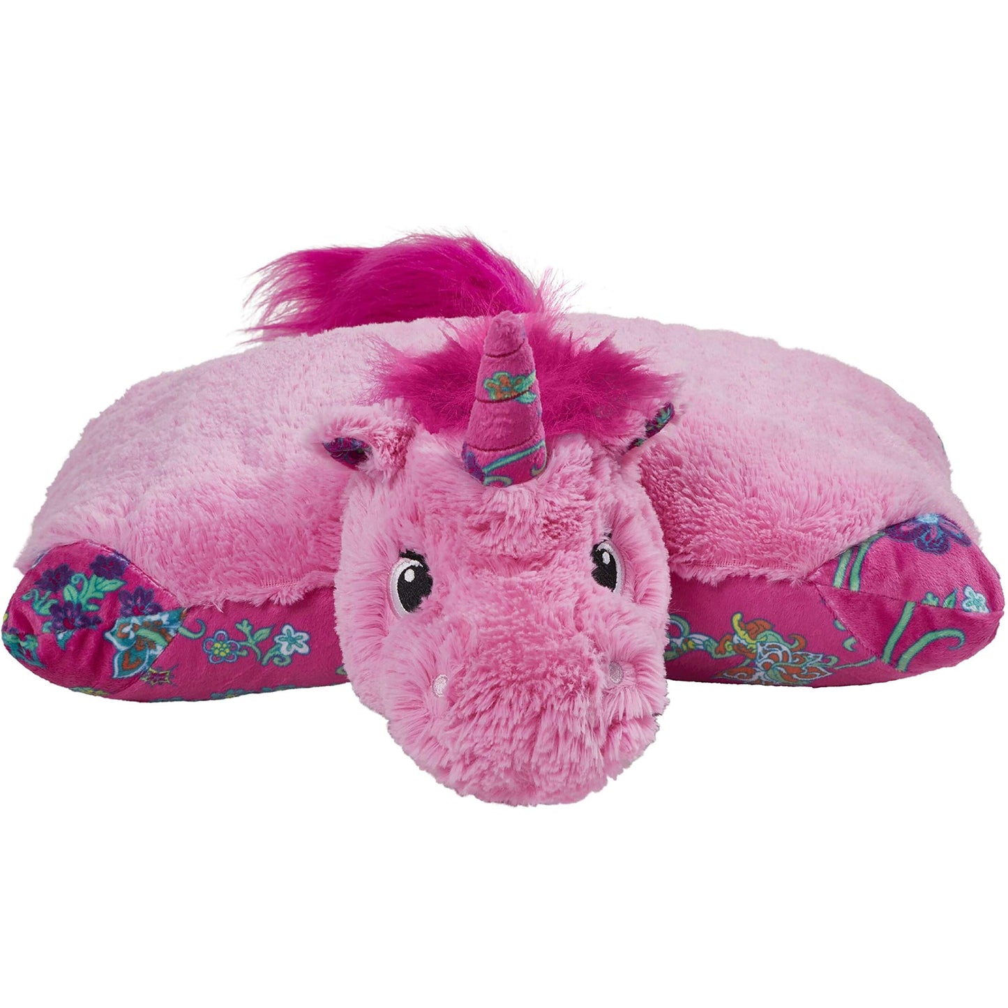 Pillow Pets Colorful Pink Unicorn - 18' Stuffed Animal Plush Toy
