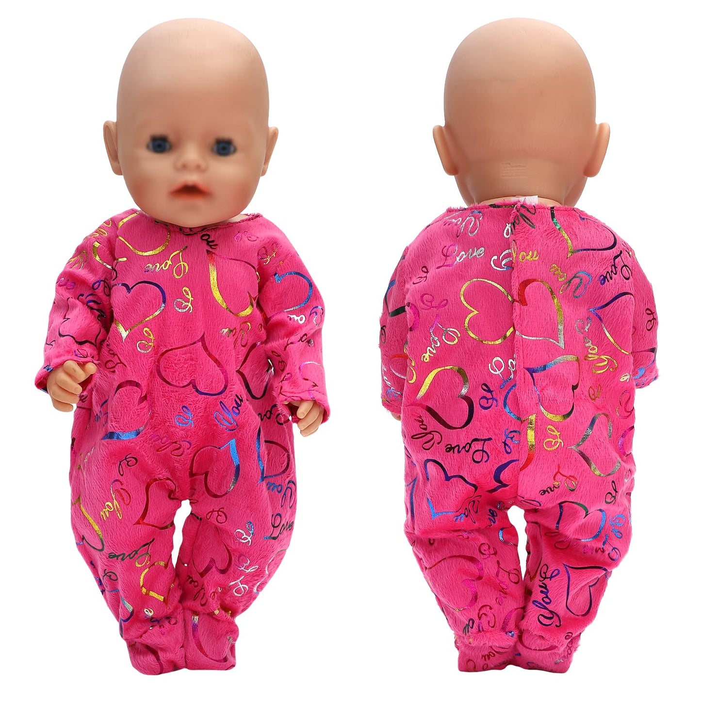 Sotogo 5 Sets Baby Doll Clothes Outfits Jumpsuits For 14-16 Inch Baby Doll, 43Cm New Born Baby Doll, 15 Inch Baby Doll And Ameri