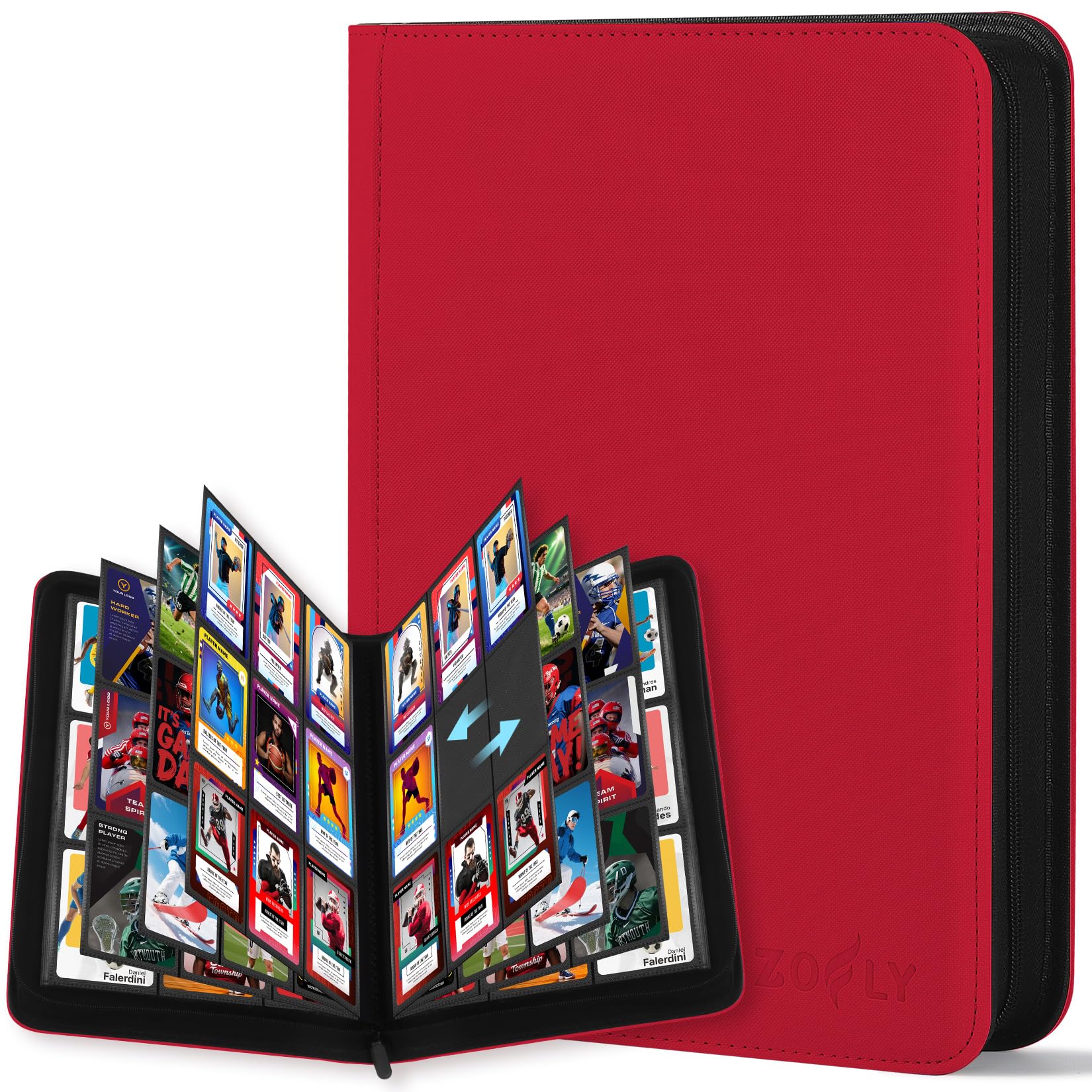 Zofly 9 Pocket Trading Card Zip Binder 540 Cards enhanced Baseball Car Toytooth Zofly 9 Pocket Trading Card Zip Binder 540 Cards enhanced Baseball Car Toytooth