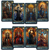 Crafterian Stained Glass Tarot Cards, 78 Tarot Deck With Foil Edges, Original Tarot Cards For Beginners And Experts With Guide B