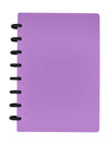 Eleven Discs Discbound Notebook, Junior Size, 1mm Poly Cover, Heavyweight Paper, 50 Dot Grid Sheets (Purple)