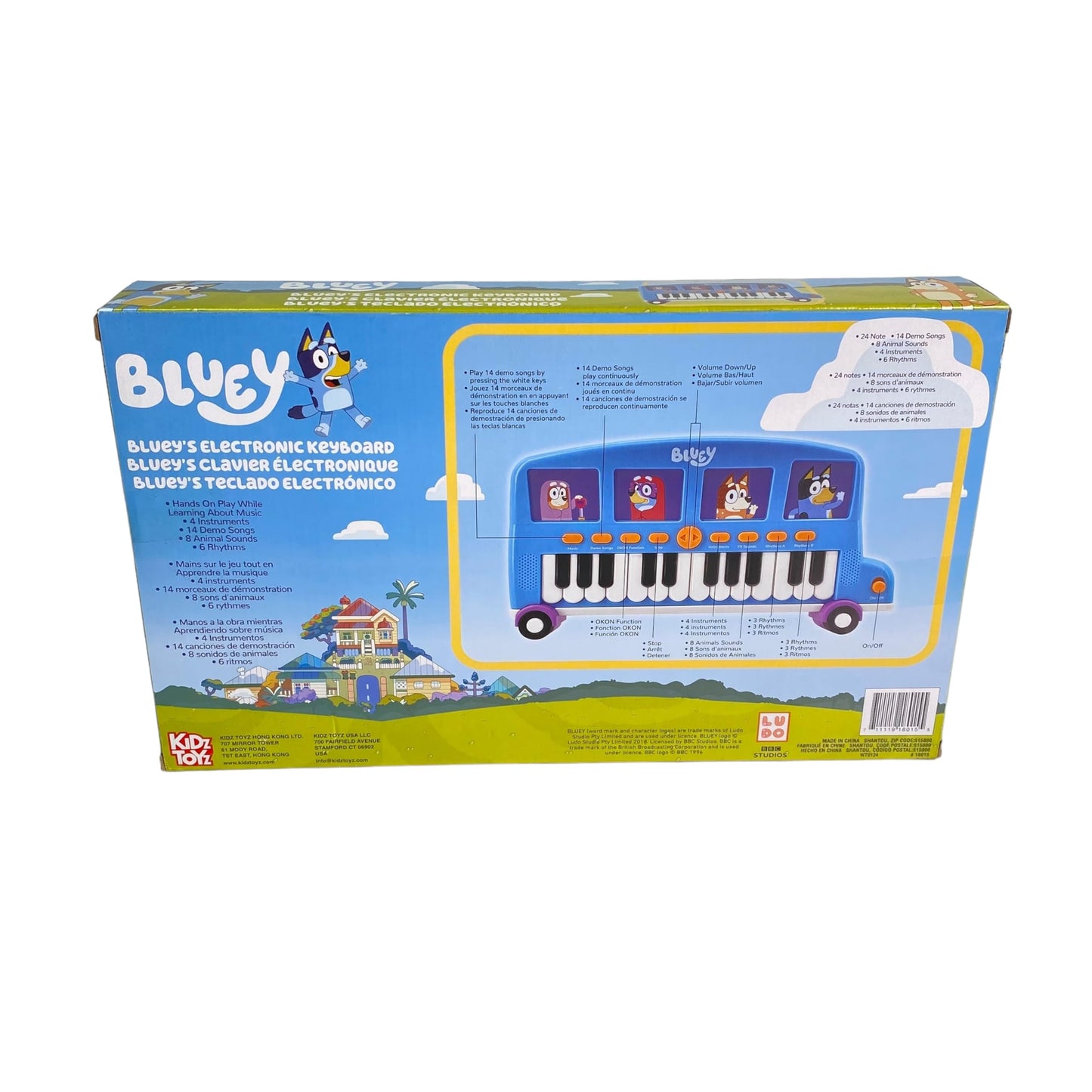Bluey Bus Electronic Keyboard - Learn To Play Piano Music Education For Kids And Preschoolers Ages 3+