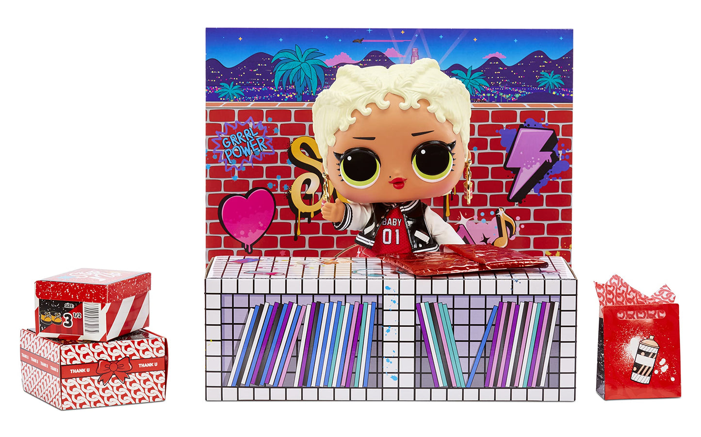 L.O.L. Surprise! Big Baby Mc Swag - 11' Large ,Doll With Colorful, Mix & Match Fashion Accessories, Wear And Share Earrings, Collectible Gift For Kids, Toy For Girls Ages 4 5 6 7+ Years Old