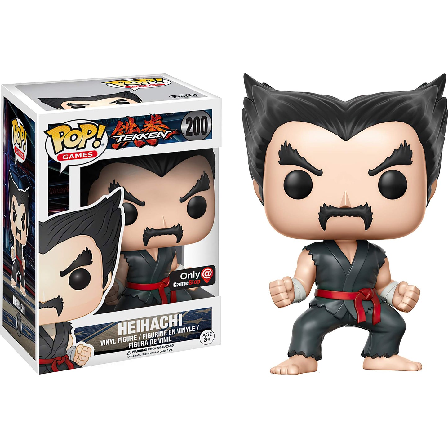 Heihachi (GameStop Exc): Funk o Pop! Games Vinyl Figure Bundle with 1 Compatible 'ToysDiva ' Graphic Protector (200-12985 - B)