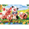 100 Piece Frog Puzzles for Kids Ages 6-8 8-10 - Farm Piglets Jigsaw Puzzles - 100 Piece Senior Jigsaw Puzzle for Toddlers Kids Puzzles Ages 3-5 Toys Birthday Gifts for Boys Girls mature-themeds-15 x 19