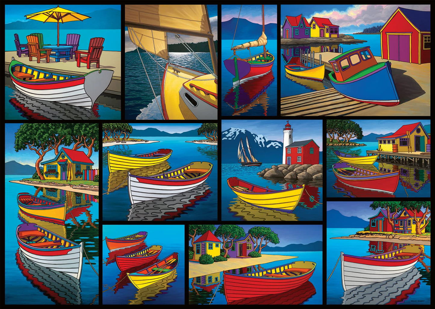 Ravensburger 1000Pc On The Water Jigsaw Puzzle - Realistic Style, 27 X 20 Cm, 1 Set, 1000 Pieces, Age 14+