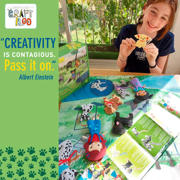 Craftiloo 8 Pre-Cut Dogs Stuffed Animal Fun Kids Sewing Kit For Kids Ages 8-12 Children Beginners Sewing Kit Kid Puppy Crafts Fe