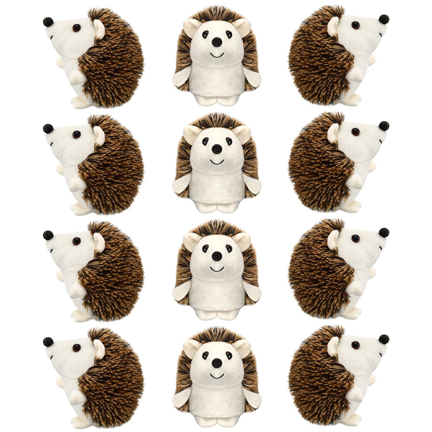 12 Pcs Mini Hedgehog Bulk Plush Stuffed Animal 4 Inch Hedgehog Plush Stuffed Toy Easter Decoration Diy Keychain Accessories Kid