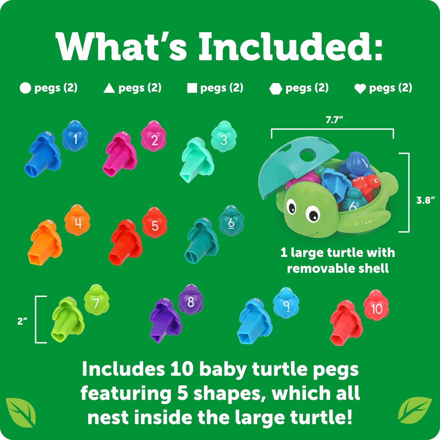 Learning Resources Seymour The Counting Shapes Sea Turtle, Travel Toys, Preschool Learning Activities, Sorting And Stacking Toys