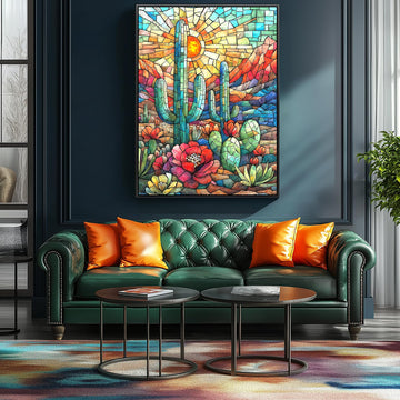 Blueforest Cactus Puzzle Puzzles For Adults 1000 Pieces, Impossible Hard Difficult Challenging Plant Puzzles For Adults, Colorfu