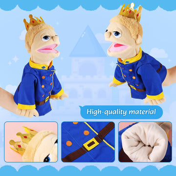 Role Play Hand Puppets Hand Plush Chef Doctor Fireman Pirate Detective Athlete Nurse Worker Prince Hand Puppet Toys Puppets For