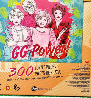 The Golden Girls Gg Power! 300 Puzzle Pieces Cardinal 18'X24'