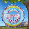 Dragonfly Metal Wind Spinners Gifts for Women Mom and Grandma,Hanging Wind Spinner Saint Patricks Day Decorations for Outdoor Ga