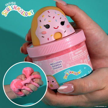 Original Squishmallow Dabria The Donut Premium Cloud Slime, Donut-Scented, Party Favors For Kids 8-12, Girl Toys 8-10 Years Old, Slime Kit For Girls Ages 8-12, Slime For Kids
