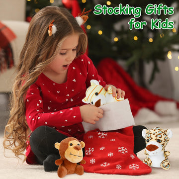 Arrozon 24 Pcs Stocking Stuffers For Kids, Small Stuffed Animals Bulk, Mini Stuffed Animals 4.5 Inch Cute Stuffed Animal, Toddle