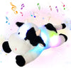 Cuteoy Musical Plush Cow Nightlight - Soft LED Glow, Lullabies, 15.5" Cotton Stuffed Animal - Perfect Gift for Kids, Boys & Girls
