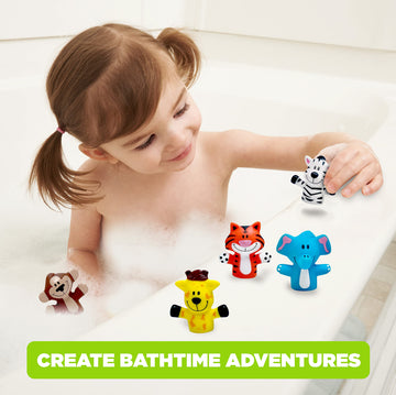 Ginsey Playtex Bath Finger Puppets, 1St Gen,7.5 X 0.5 X 6 Inches