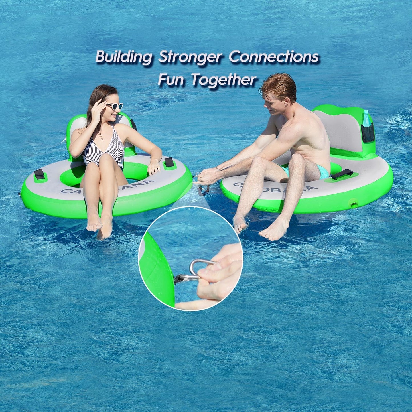 Calobana Upgraded Heavy Duty River Tube For 350Lb Adults, Inflatable Lake Floats, Thick Tubes For Outdoor Floating Rafting On La