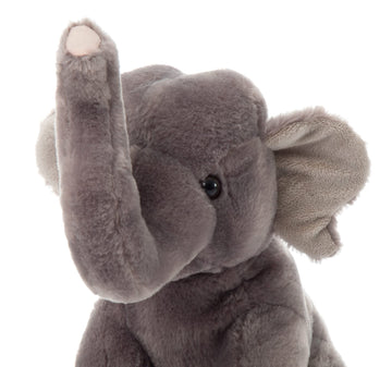 The Petting Zoo Asian Elephant Stuffed Animal, Gifts for Kids, Wild Onez Zoo Animals, Asian Elephant Plush Toy 12 inches