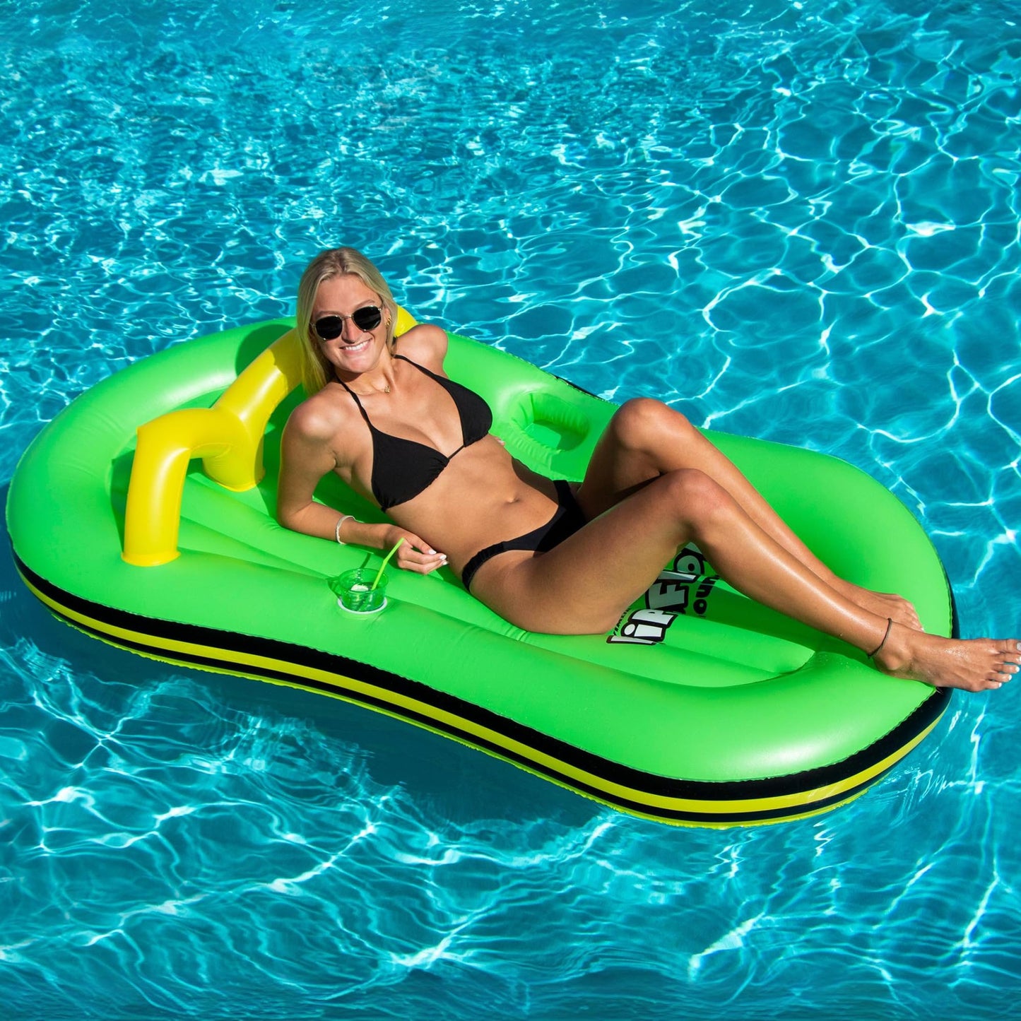 Swimline Flip Flop Mat Pool Float , Green Large