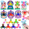 Fun Little Toys 32Pcs Valentines Cards Gift With Fidget Finger Spinner Pop, Valentine'S Day Kids School Classroom Stress Relief