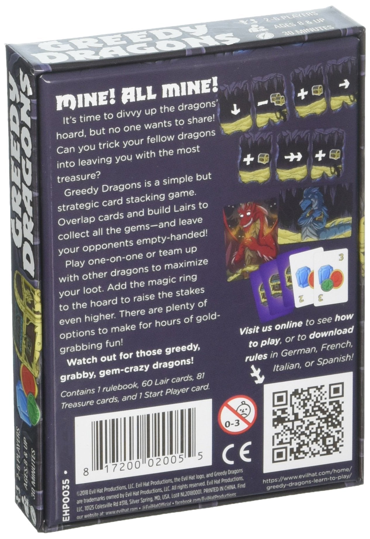 Greedy Dragons Card-Stacking Game