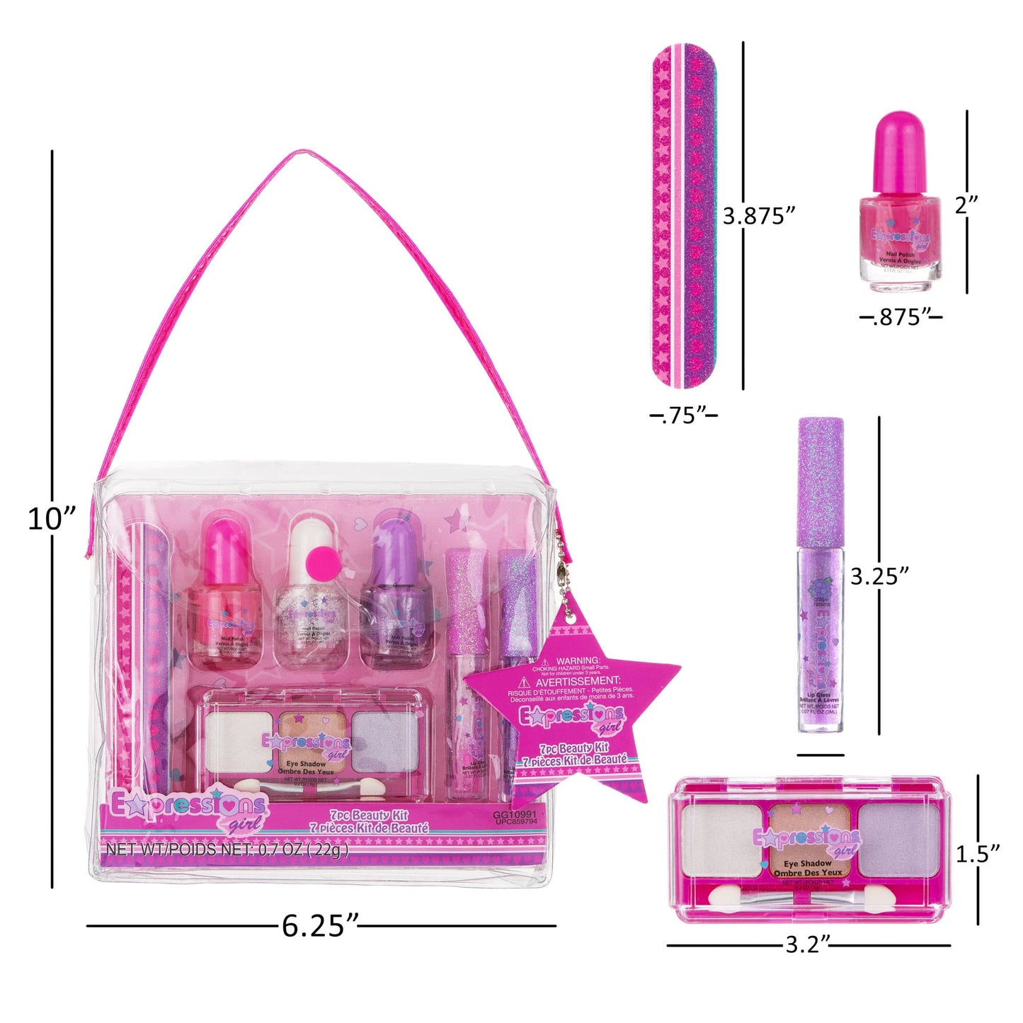 Expressions 7 Piece Beauty Kit