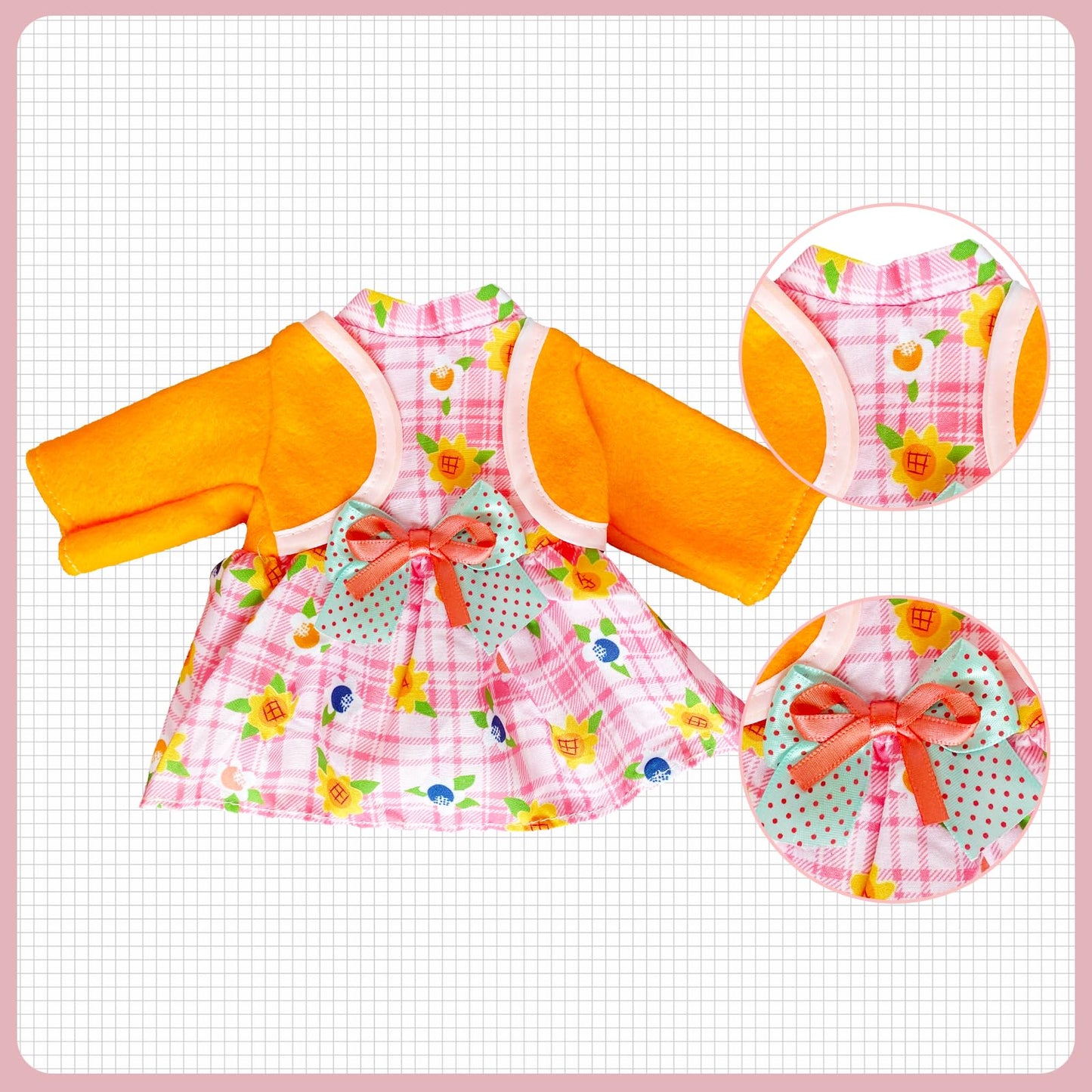 Huang Cheng Toys 6 Sets Baby Doll Clothes For 12-14 Inch Girl Doll,