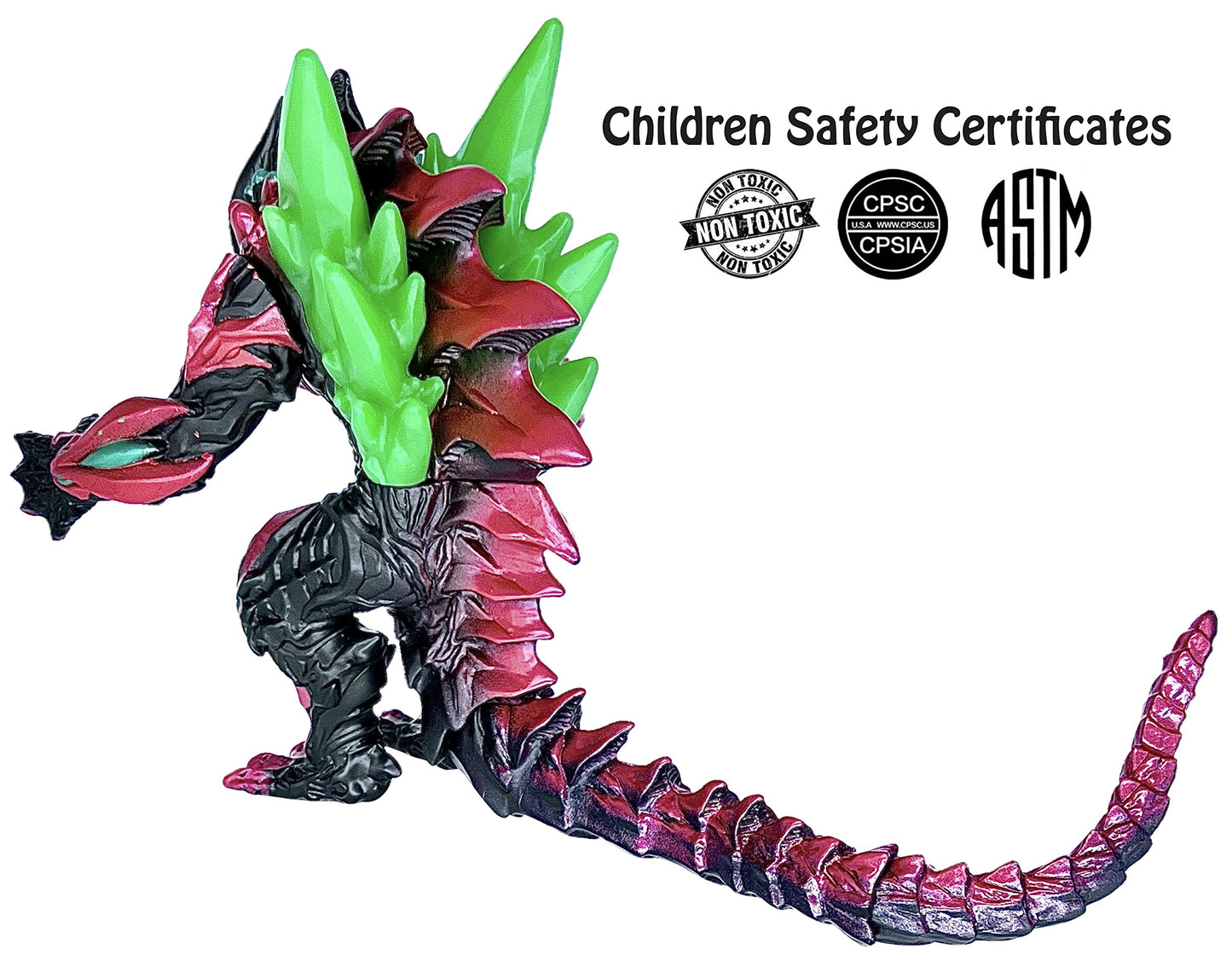 Twcare Ultra Monster Ex Arch Belial Action Figure Vs Godzilla Toy, 7.9In Tall, 13In Length, Movie Series Movable Joints Soft Vinyl, Travel Bag