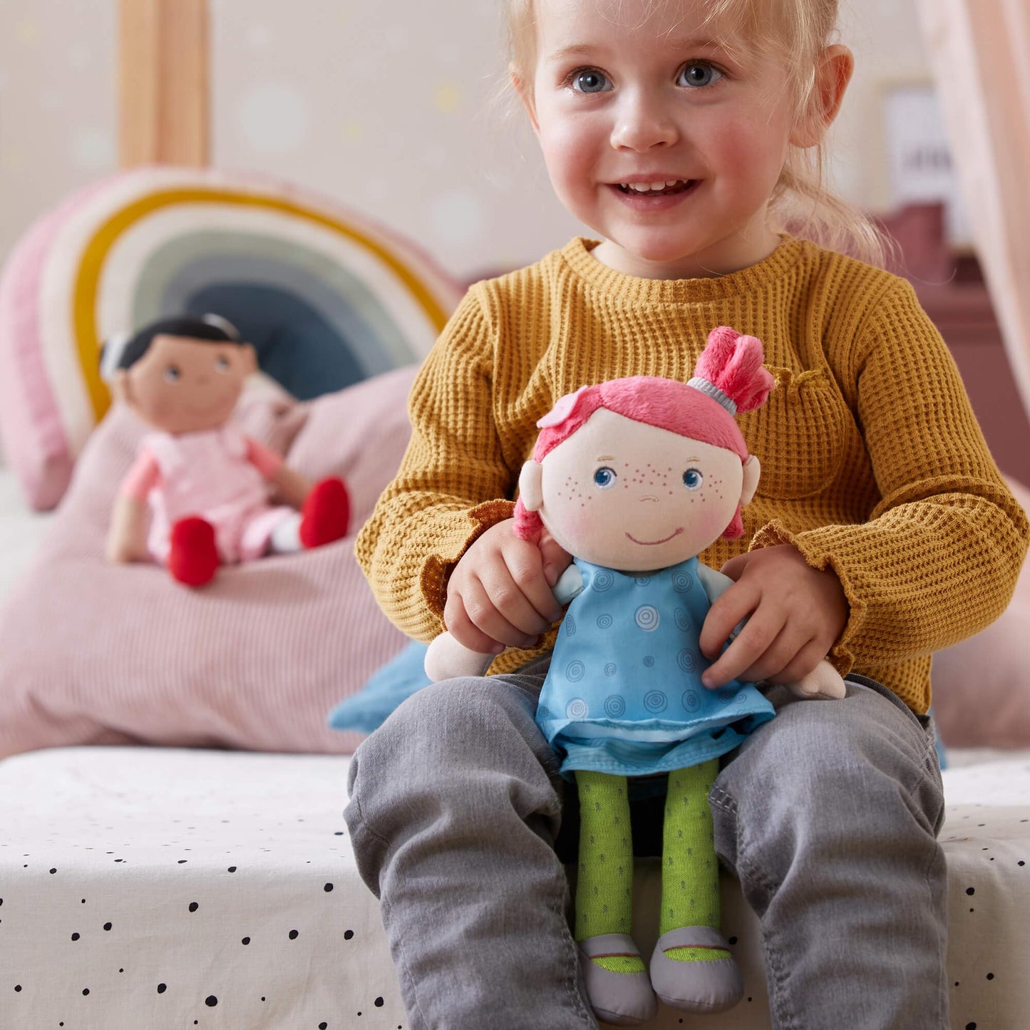 Haba Snug Up Philine - 10' Soft Doll, Machine Washable - Perfect Snuggly First Birthday Gifts And Toddler Baby Doll For 18 Months And Up