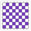 WE Games Mousepad Chess Board 20 in. Purple Color with Classic Design - enhanced Tournament Chess Mat Perfect Travel Chess Board for mature-themeds