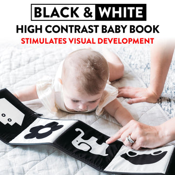 Spiggly High Contrast Baby Toys For Newborn Black And White Baby Toys 0-3 Months Baby Books 0-6 Months High Contrast Baby Book T