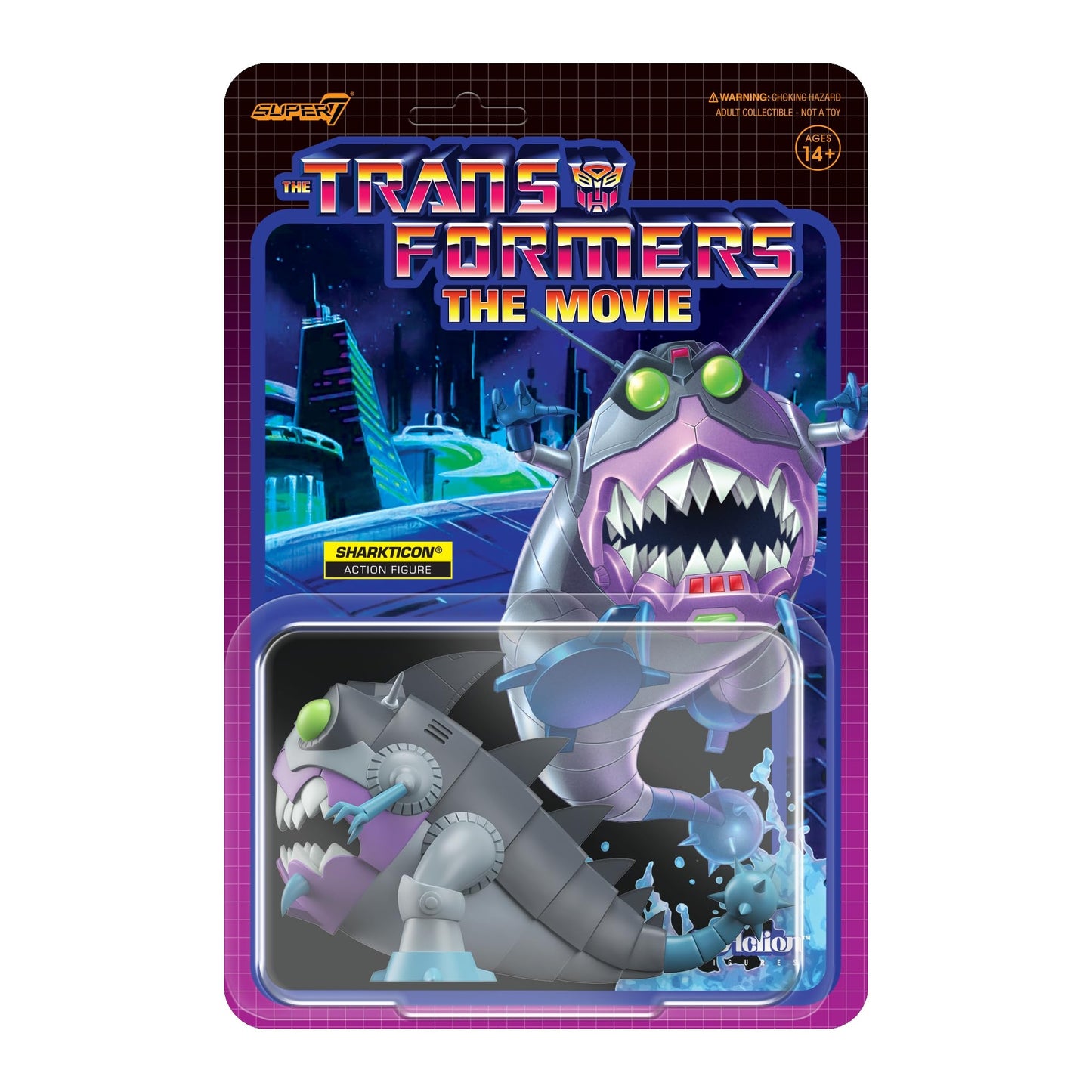 Super7 Transformers Sharkticon - 3.75' Transformers Action Figure Classic Cartoon Collectibles And Retro Toys