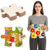 Seenelling 30 Pcs 8x10 Inch Blank Wooden Puzzle Pieces for Crafts DIY Make Your Own Puzzle to Draw on Unfinished Large Jigsaw Cl