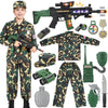Giftinbox Kids Army Costume For Boys Military Soldier Costume With Army Toys,Dress Up Boys Costume Halloween Costumes For Kids Boys 3-4…
