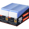 TRUGQ 400 Card Sleeves Toploads for Cards 3 x 4 Baseball Card Protectors enhanced Standard Size Trading Hard Plastic Card Holder for Sports Football Cards(200 Hard Protectors +200 Soft Sleeves)