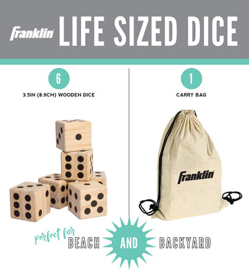 Franklin Sports Giant Wooden Dice