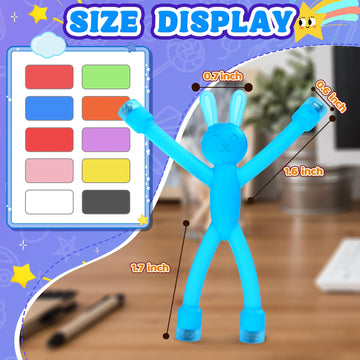 10Pcs Magnetic Bunny Men Travel Toys For Toddlers Kid Girls Adhd Quiet Airplane Travel Activities Essential Toy Magnets Rabbit F