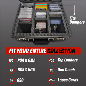 Hobby Defense Graded Card Case, 3 Row Graded Card Storage Box, Trading Card Case, Psa Card Cases For Sports Cards Case, Psa Slab