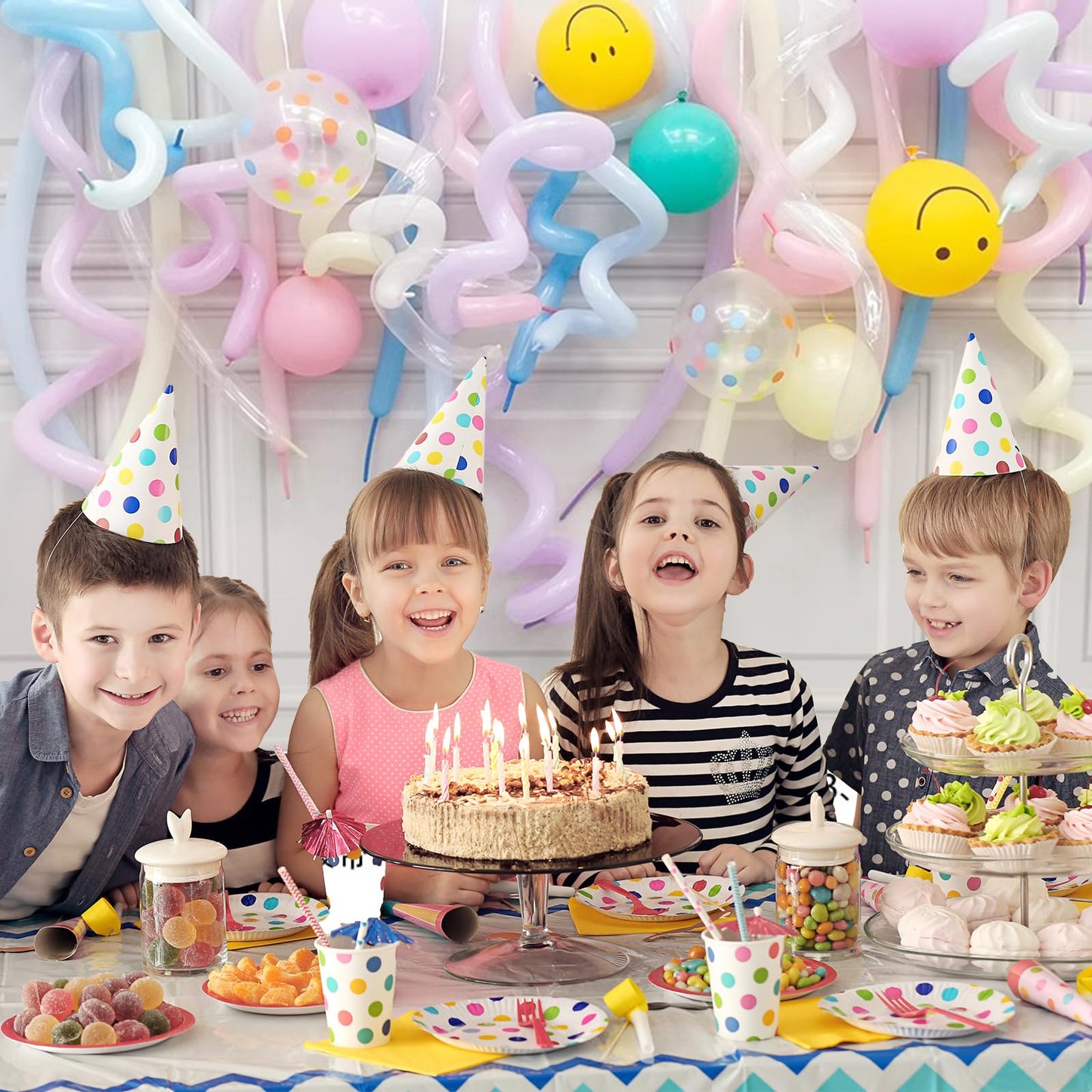 100Pcs 260 Balloons Clear Long Balloons For Balloon Garland Thickening Skinny Latex Twisting Animals Modeling Christmas Birthday