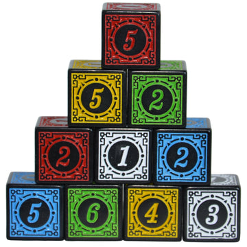 SmartDealsPro 10-Pack 16mm D6 Dice - Multi-Color for DND, MTG, RPG & Math Games - Perfect for Tabletop Gaming & Teaching