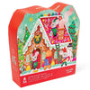 Crocodile Creek 36 Pc Gingerbread House Puzzle for Kids, 27"x10.15", Ages 3+, Model 105431