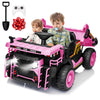 JOYRACER 24V 2 Seater Ride on Dump Truck, Kids Electric Car w/400W Powerful Motors, Ride on Construction Vehicles w/Electric Dum