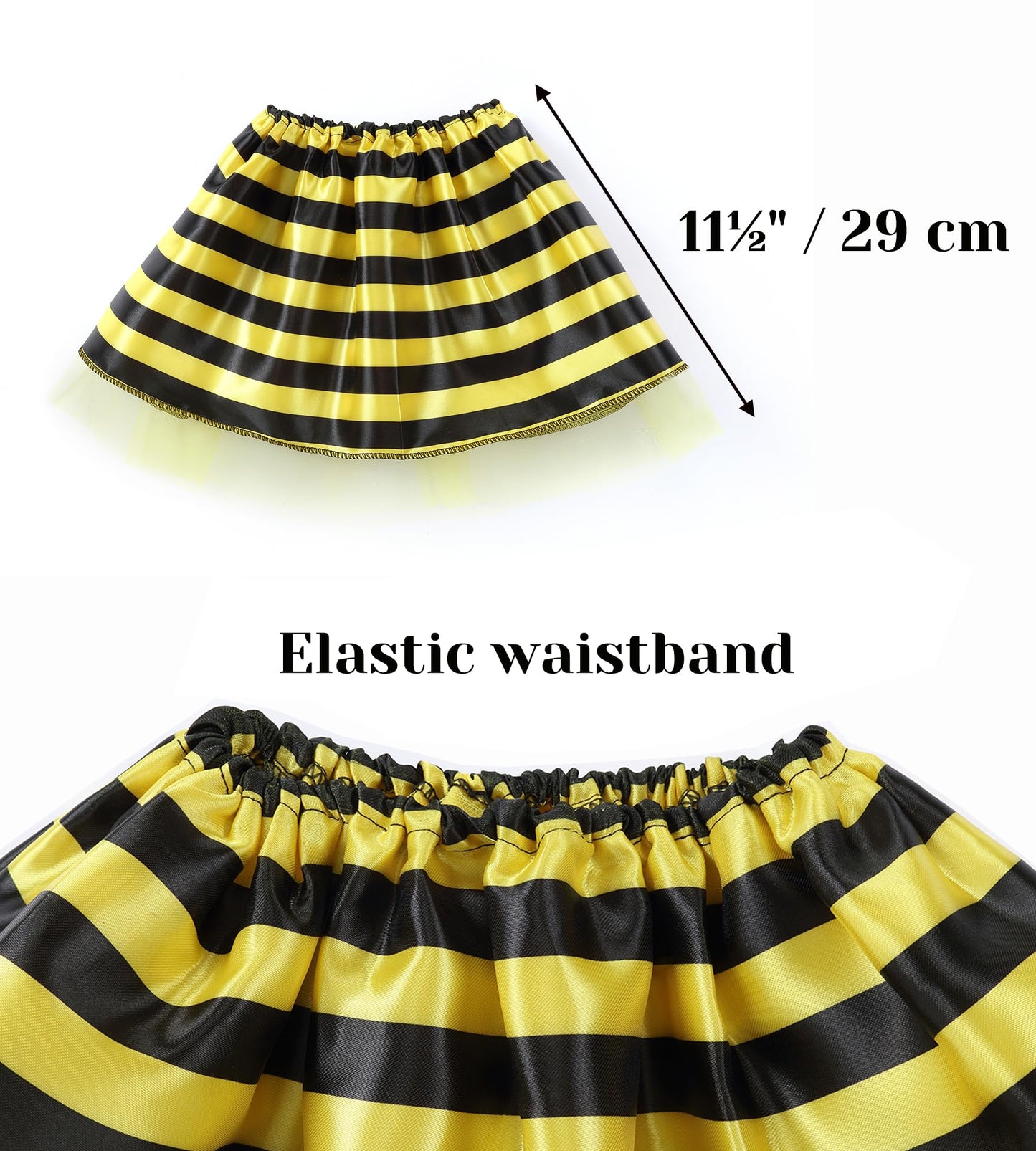 Seawhisper Bee Costume Kids Baby Bumble Bee Wings Tutu Toddler Halloween Costume For Girls