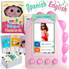 Gufino – Spanish English Bilingual Flashcards For Toddlers 3-5 Years – Montessori Toys For 3+ Year Old, Preschool Supplies Learning Resources – Juguetes Para Niñas De 3 Años O Mayores. Pink