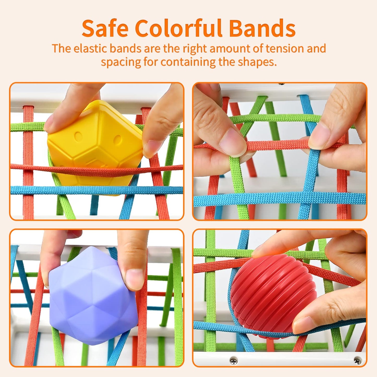Aituitui Montessori Baby Toys For 1 Year Old Boy Girl Gifts, Shape Sorter Baby Toys 6 12 18 Months Early Learning Sensory Bin With 3 Soft Textured Balls, Toddlers Toy For Age 1 2 3 Autistic Children