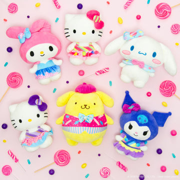 Hello Kitty Kuromi Candy Wonderland Plush - 8-Inch, Polyester, Officially Licensed Sanrio Product, Ages 6+