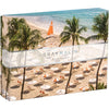 Galison Gray Malin The Beach Club - 1000 Piece Puzzle Fun and Challenging Activity with Bright and Bold Artwork of Palm Trees an